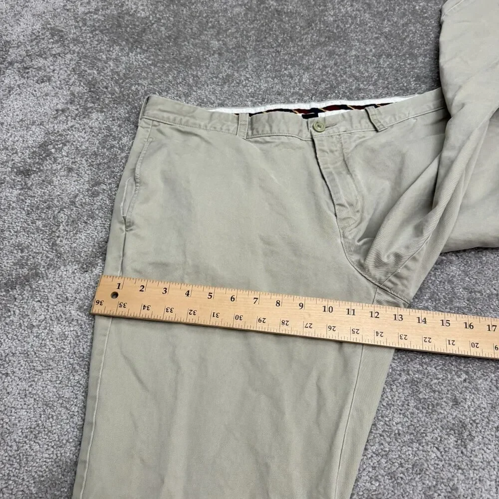 J.Crew Essential Chino Pants Mens 36W Khaki Tan Cotton Straight Leg Casual